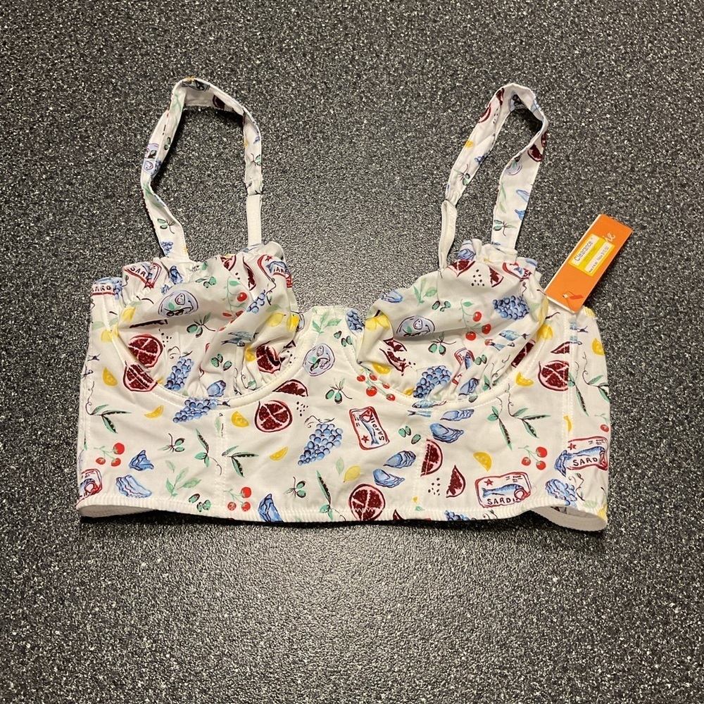 NWT Colsie Floral Print Bralette Size S